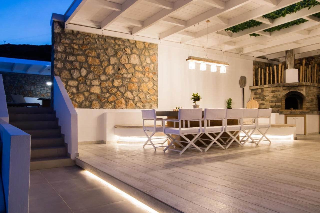 Theros Luxury Villas Damatria エクステリア 写真
